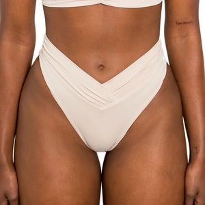 Riot swim bikini jax top, high waisted pico bottom